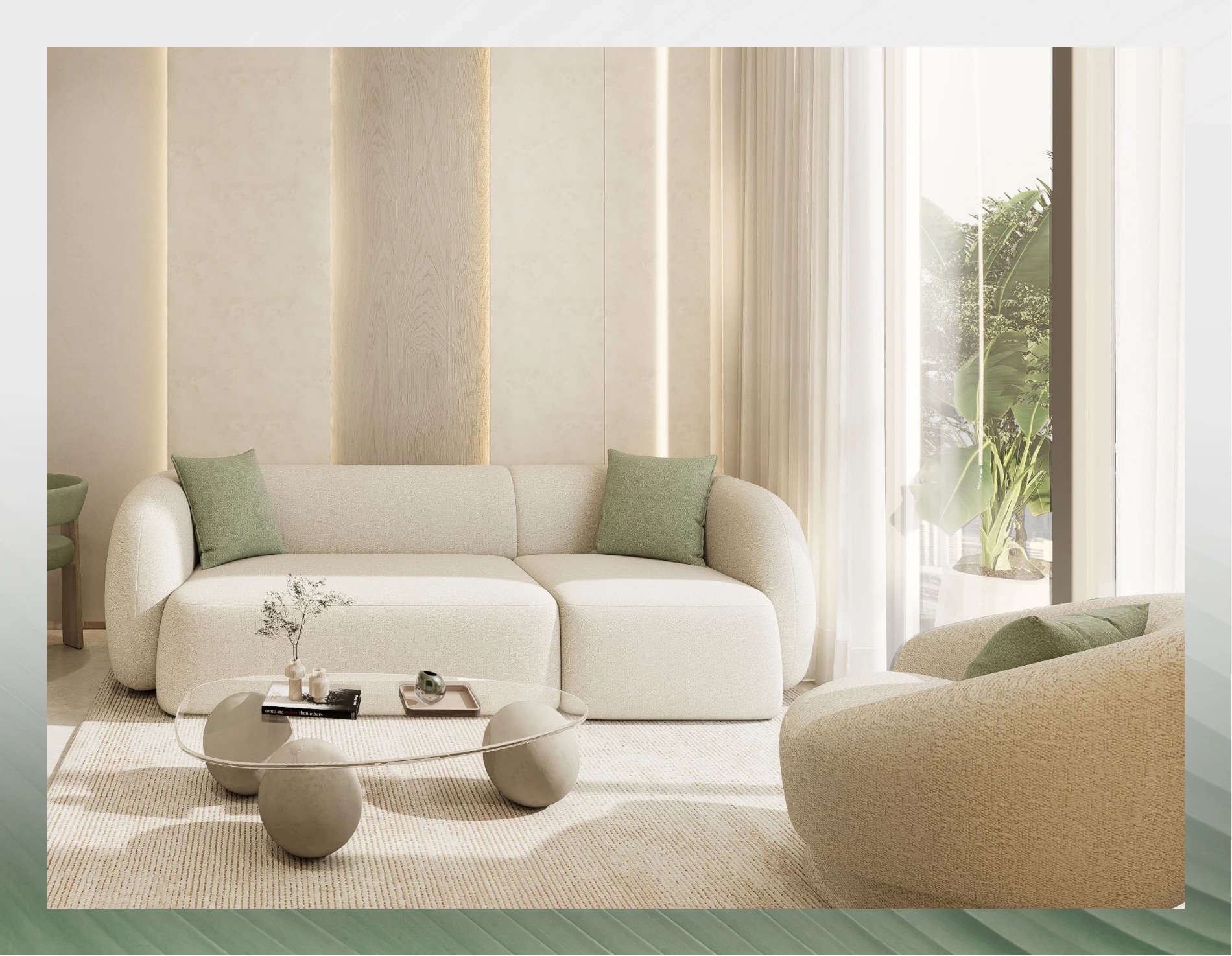 Interior calm tones